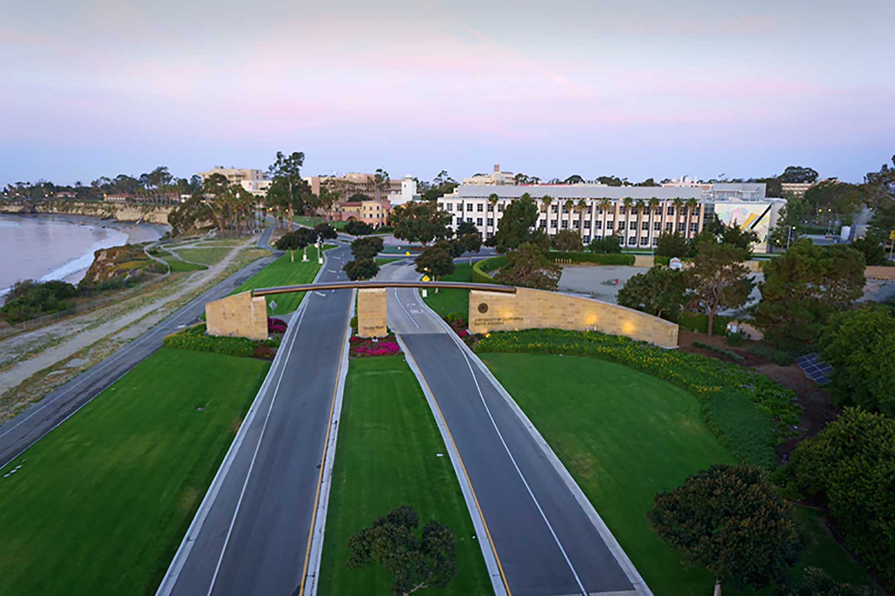 UCSB campus flyover.  Credit: Tony Mastres