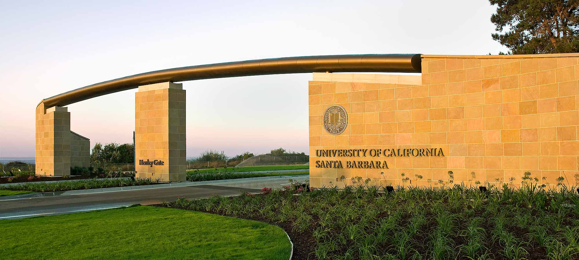 UCSB Henley gate.  Credit: Tony Mastres