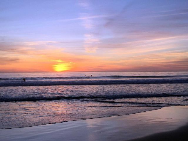 Sunset surf. Credit: Brian Wolf