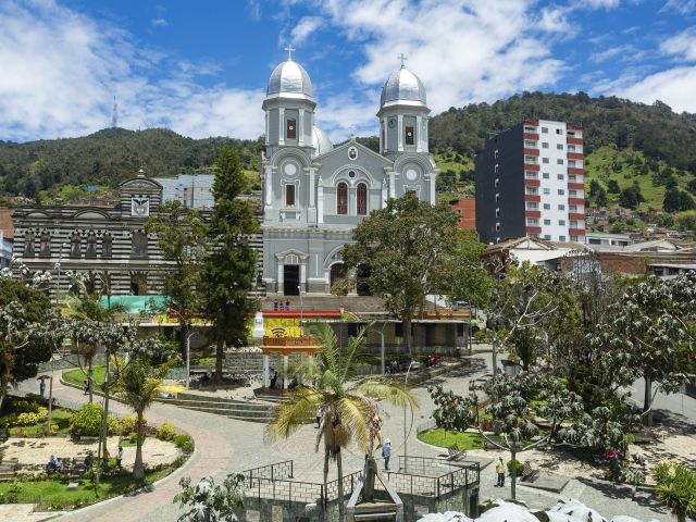 Photot credit: The Current A cathedral in the middle of a mountain town in Colombia